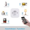Priza smart, Circuit4Life, 16A, app Tuya Smart, Protectie copii, Monitorizare consum, Compatibil cu Alexa/Google Assistant, Alb