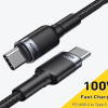 Cablu USB Type C la Type C, Incarcare Super Rapida, 100W PD Negru 1M