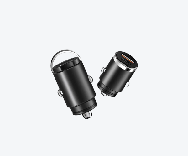 Incarcator Auto Bricheta Mini Circuit4Life® SuperFastCharge 100W, USB-A 100W + USB Tip C PD 15W Incarcare Rapida, Compatibilitate Universala, Apple, Samsung, Huawey, Xiaomi, Google, Tableta, Corp Metalic, 12V/24V, Negru