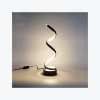 Lampa LED minimalista de birou, cu design curbat si pivotant, confectionata din PVC – ideala pentru living si spatii moderne-negru