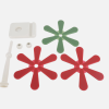 Set de Suporturi din Silicon in Forma de Brad de Craciun – Decor Festiv si Functionalitate in Bucatarie