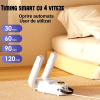 Uscator de incaltaminte electric CIRCUITWORKS, portabil/pliabil/flexibil, timing intelligent, 150 W, 230 V, sterilizator, dezodorizant, cu agatatoare, multifunctional (pantofi, sosete, manusi), 28 x 18 x 8 cm, Alb