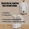 Uscator de incaltaminte electric CIRCUITWORKS, portabil/pliabil/flexibil, timing intelligent, 150 W, 230 V, sterilizator, dezodorizant, cu agatatoare, multifunctional (pantofi, sosete, manusi), 28 x 18 x 8 cm, Alb